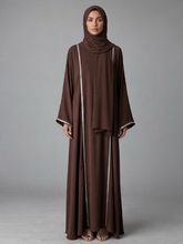 Load image into Gallery viewer, Alya Abaya- Dark Brown