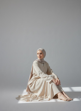 Load image into Gallery viewer, Serene Coat Abaya- Beige