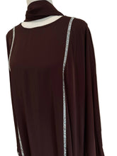 Load image into Gallery viewer, Alya Abaya- Dark Brown