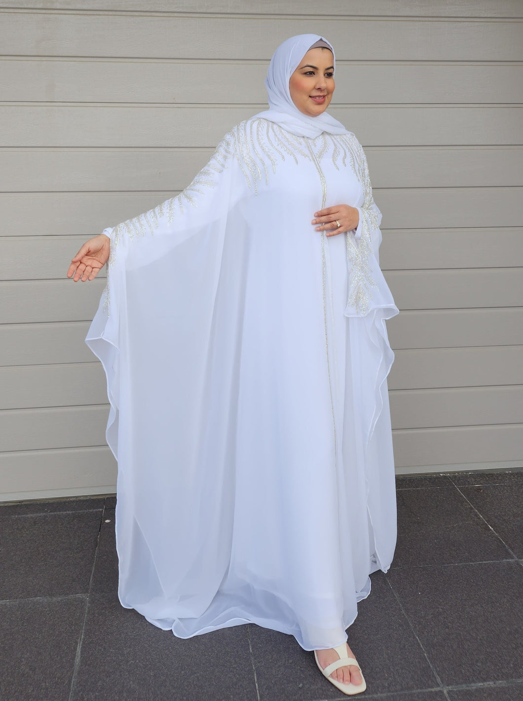 Crystal Kaftan set -Off-White