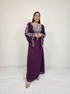 Royal Bell Kaftan- Burgundy