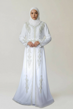 Load image into Gallery viewer, Jamilah Takshita/ Kaftan set- Off White