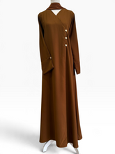 Load image into Gallery viewer, Serene Coat Abaya- Clay Brown