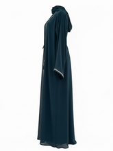 Load image into Gallery viewer, Malika Abaya- 3 piece Set - Teal