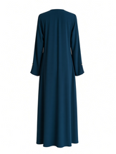 Load image into Gallery viewer, Serene Coat Abaya- Dark Teal