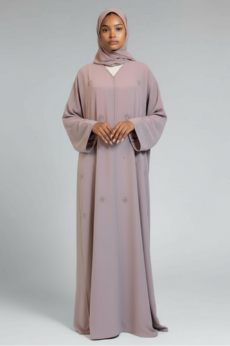 Regal Abaya- Nude pink