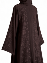 Load image into Gallery viewer, The Empress Abaya- Chocolate Brown