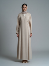 Load image into Gallery viewer, Serene Coat Abaya- Beige