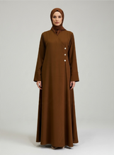 Load image into Gallery viewer, Serene Coat Abaya- Clay Brown