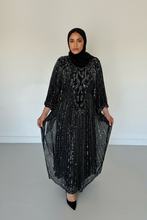 Load image into Gallery viewer, Bella Evening Kaftan -Black
