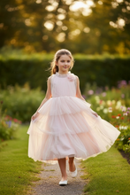 Load image into Gallery viewer, Peachy Tulle Princess Gown/ Frock