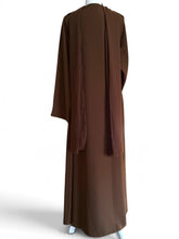 Load image into Gallery viewer, Serene Coat Abaya- Sepia Brown