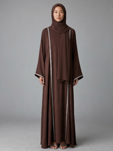 Load image into Gallery viewer, Alya Abaya- Dark Brown
