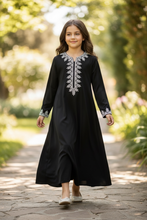 Load image into Gallery viewer, Lulu Kids Kaftan - Black