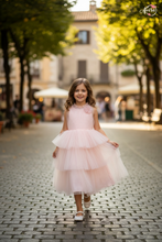 Load image into Gallery viewer, Peachy Tulle Princess Gown/ Frock