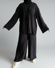 Load image into Gallery viewer, Billy Co- Ord set (3 -Piece)- Black Coal