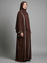 Load image into Gallery viewer, Alya Abaya- Dark Brown