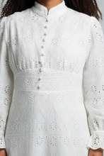 Load image into Gallery viewer, Laily Embroidered Dress - White