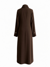 Load image into Gallery viewer, Serene Coat Abaya- Sepia Brown