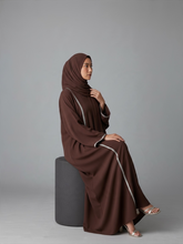 Load image into Gallery viewer, Alya Abaya- Dark Brown