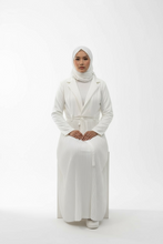Load image into Gallery viewer, Amber Coat Abaya - White