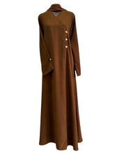 Load image into Gallery viewer, Serene Coat Abaya- Clay Brown