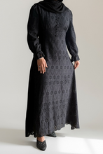 Load image into Gallery viewer, Laily Embroidered Dress - Black