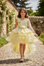 Load image into Gallery viewer, Yellow beauty Princess Gown/ Frock