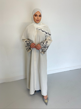 Load image into Gallery viewer, Eden Embroidered-U.A.E Abaya- Stone