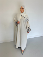 Load image into Gallery viewer, Eden Embroidered-U.A.E Abaya- Stone