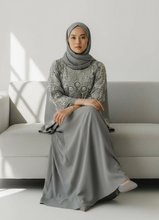 Load image into Gallery viewer, Royal Bell Maxi Dress - Grey