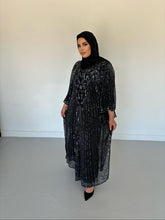 Load image into Gallery viewer, Bella Evening Kaftan -Black