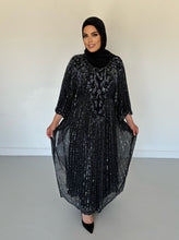 Load image into Gallery viewer, Bella Evening Kaftan -Black