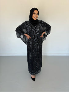 Bella Evening Kaftan -Black