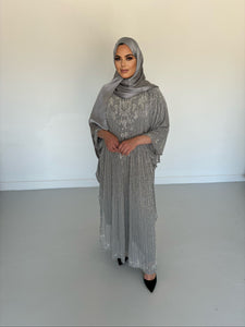 Bella Evening Kaftan -Grey