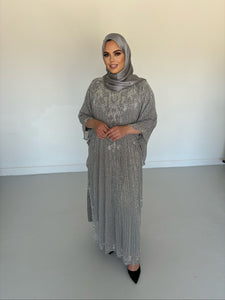 Bella Evening Kaftan -Grey