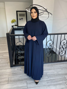 Anaya Abaya Set -Navy