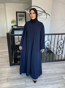 Anaya Abaya Set -Navy