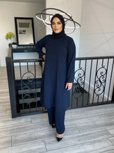 Load image into Gallery viewer, Anaya Tunic Set -Navy