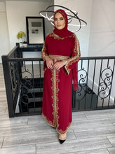 Load image into Gallery viewer, Amara Kaftan - Dark Red