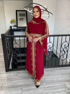 Amara Kaftan - Dark Red