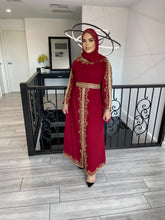 Load image into Gallery viewer, Amara Kaftan - Dark Red