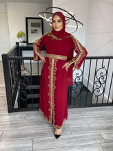 Load image into Gallery viewer, Amara Kaftan - Dark Red