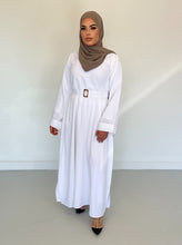 Load image into Gallery viewer, Dina Abayas U.A.E - White