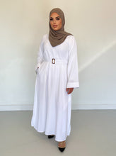 Load image into Gallery viewer, Dina Abayas U.A.E - White