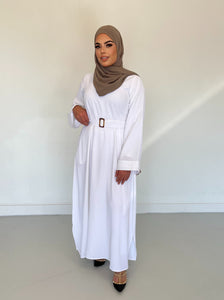 Dina Abayas U.A.E - White