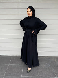 Lara Lux Abaya- Black