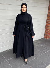 Load image into Gallery viewer, Lara Lux Abaya- Black