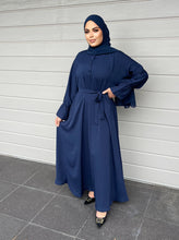 Load image into Gallery viewer, Lara Lux Abaya- Navy