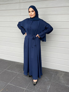 Lara Lux Abaya- Navy